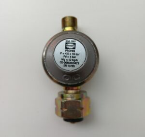 Gaasiregulaator keermega ja klapiga 4bar 12kg/h Art. 309745